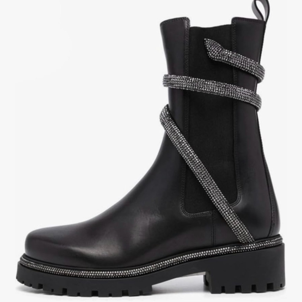 Black embellished boots size 7